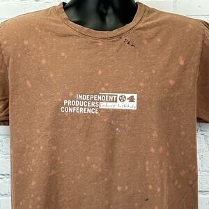 Vintage Y2Ks Independent Producers Conference T Shirt Film Movie Brown L Large